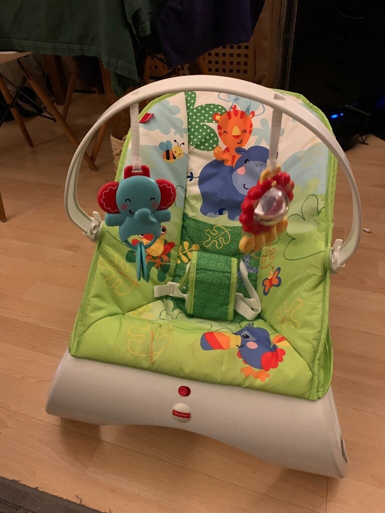 rainforest friends comfort curve bouncer